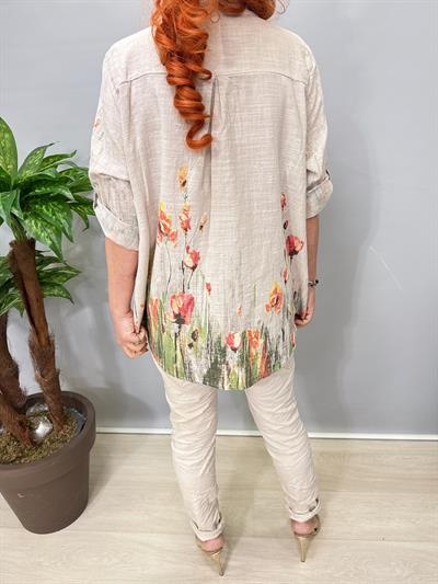 2690 Italyan Pamuklu Gömlek/Ceket Taş