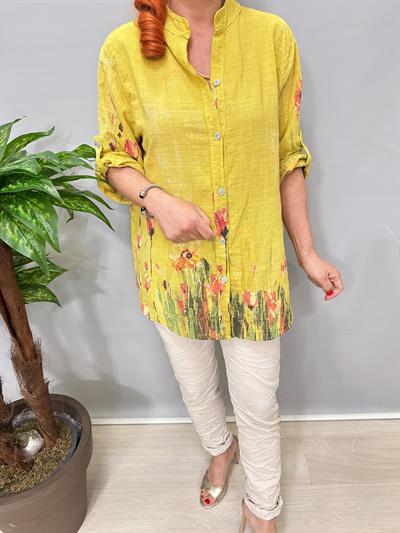 2690 Italyan Pamuklu Gömlek /Ceket Yağ Yeşili