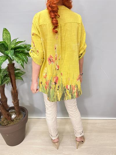 2690 Italyan Pamuklu Gömlek /Ceket Yağ Yeşili