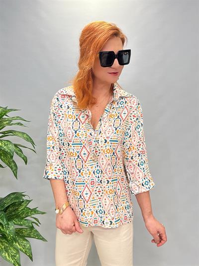 3016 27482 DESENLİ GÖMLEK 