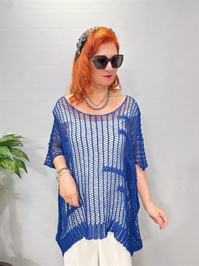 2871 File bluz Saks Mavi 