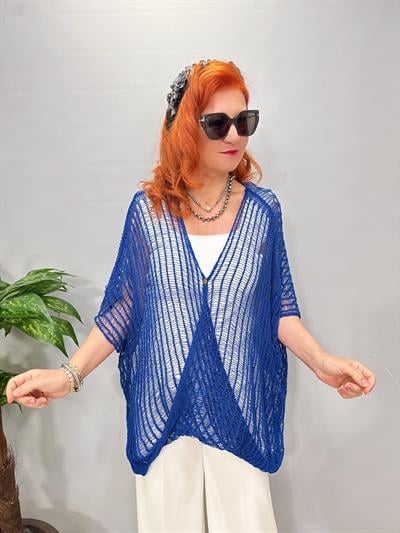 2871 File bluz Saks Mavi 