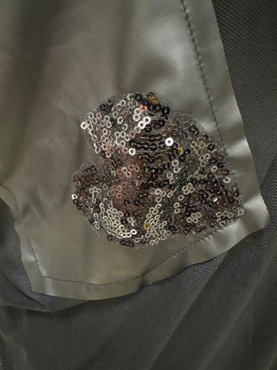 2898 Tül Detay Takım Siyah 