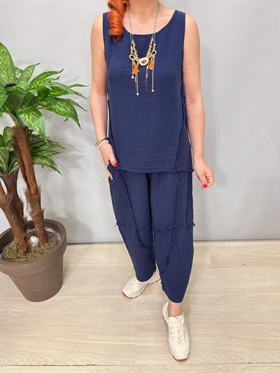 2965 Pamuklu Takım Lacivert