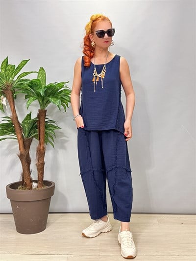 2965 Pamuklu Takım Lacivert