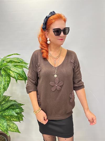 3015 Angora triko Kahve