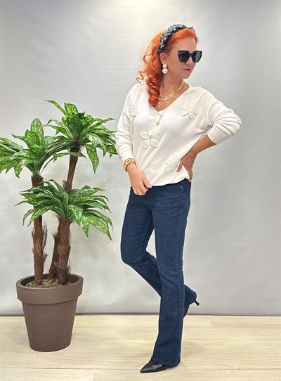 3015 Full Likralı İspanyol Jean Mavi