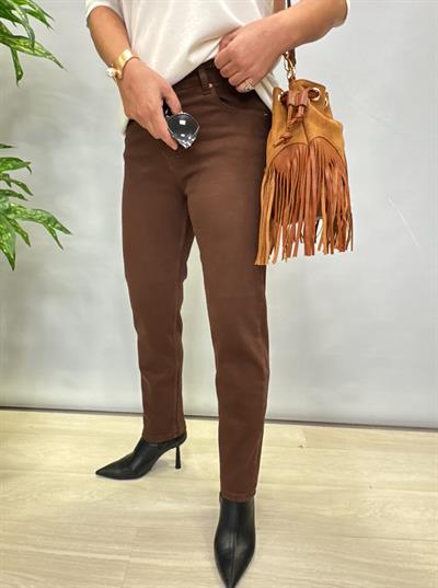 3016 FULL LİKRALI JEAN ACI KAHVE