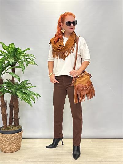 3016 FULL LİKRALI JEAN ACI KAHVE