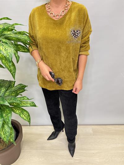 3019 Şönil Kadife Bluz 