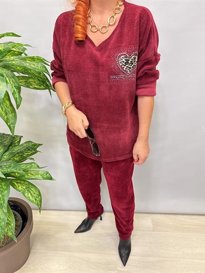 3019 Şönil Kadife Bluz 