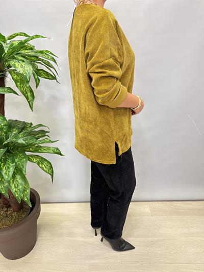 3019 Şönil Kadife Bluz 