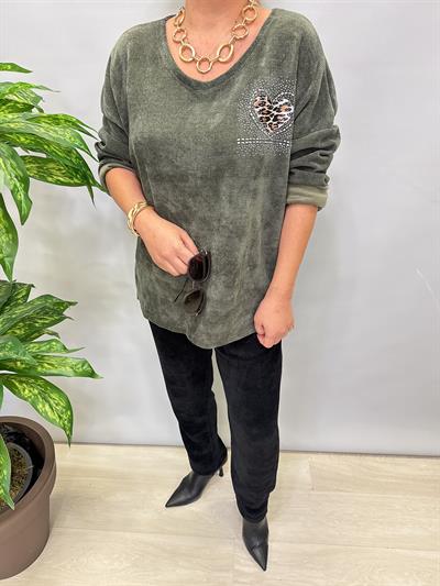 3019 Şönil Kadife Bluz