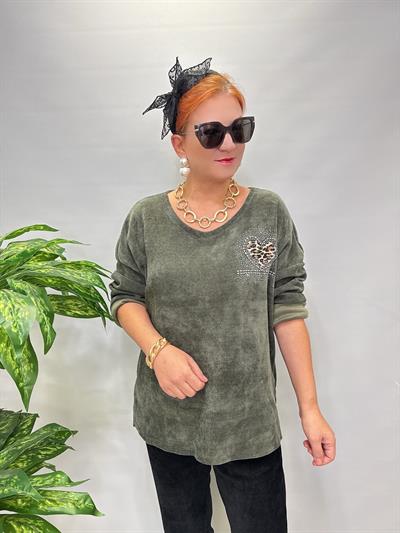 3019 Şönil Kadife Bluz