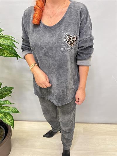 3019 Şönil Kadife Bluz