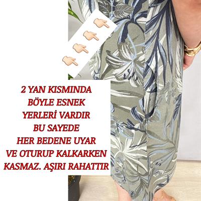 3040 İTALYAN PAMUK KETEN ELBİSE 