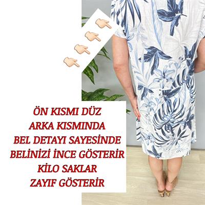 3040 İTALYAN PAMUK KETEN ELBİSE 