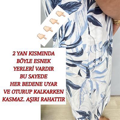 3040 İTALYAN PAMUK KETEN ELBİSE 