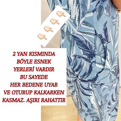3040 İTALYAN PAMUK KETEN ELBİSE 