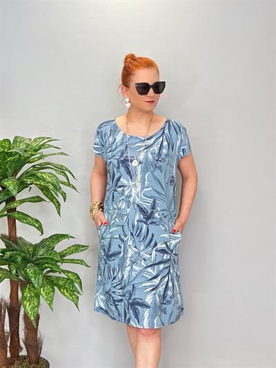 3040 İTALYAN PAMUK KETEN ELBİSE 