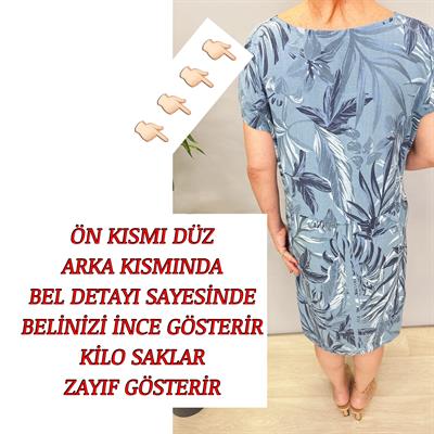 3040 İTALYAN PAMUK KETEN ELBİSE 