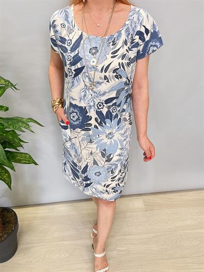 3040 İTALYAN PAMUK KETEN ELBİSE 