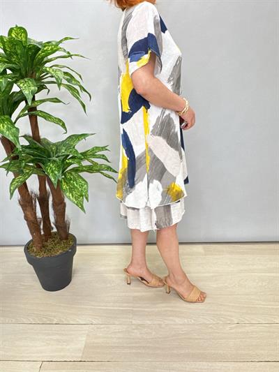 3040 İTALYAN PAMUKLU ELBİSE BEYAZ