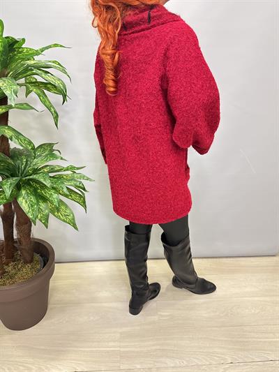 3244 Italyan Buklet Kaban Bordo