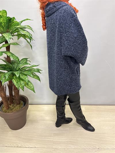 3244 Italyan Buklet Kaban Lacivert