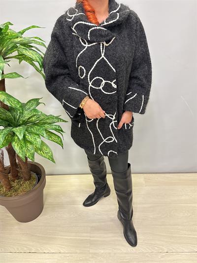 3244 Italyan Buklet Kaban Siyah