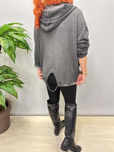 3311 Italyan Sweat Ceket Antrasit