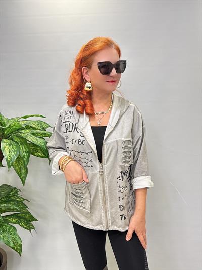 3311 Italyan Sweat Ceket Gri