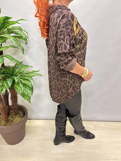 3341 Italyan Kapşonlu Bluz 