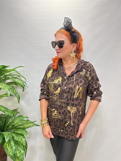 3341 Italyan Kapşonlu Bluz 