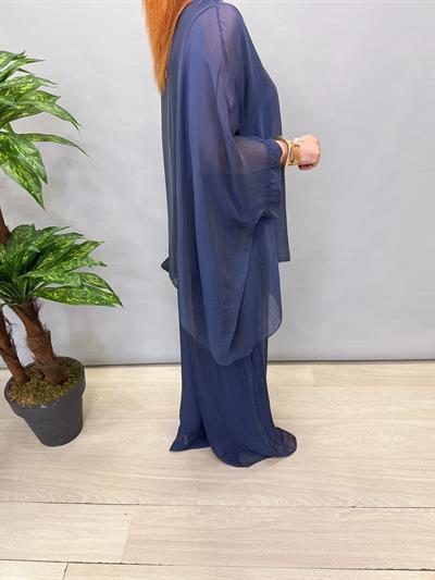 MNS 34034 İTALYAN İPEK TAKIM LACİVERT