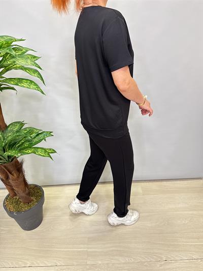 3545 LİKRALI VİSKON PENYE TAKIM SİYAH