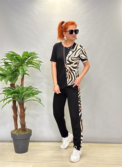 3545 LİKRALI VİSKON PENYE TAKIM SİYAH