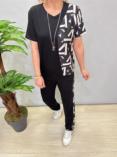 3545 LİKRALI VİSKON PENYE TAKIM SİYAH