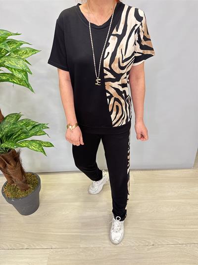 3545 LİKRALI VİSKON PENYE TAKIM SİYAH