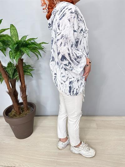 3640 Italyan Pamuklu Ceket Ekru