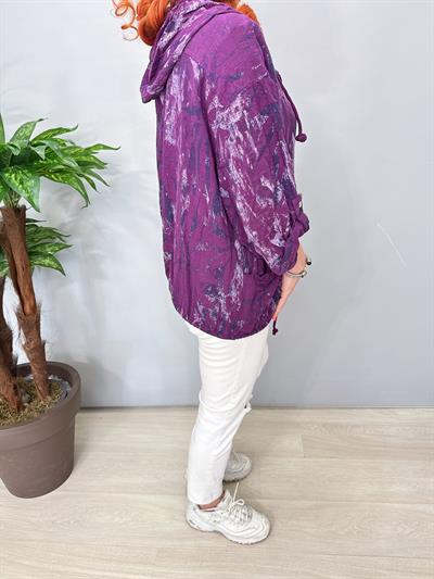 3640 Italyan Pamuklu Ceket Mor