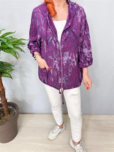 3640 Italyan Pamuklu Ceket Mor