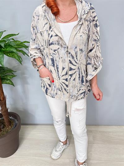 3640 Italyan Pamuklu Ceket Taş