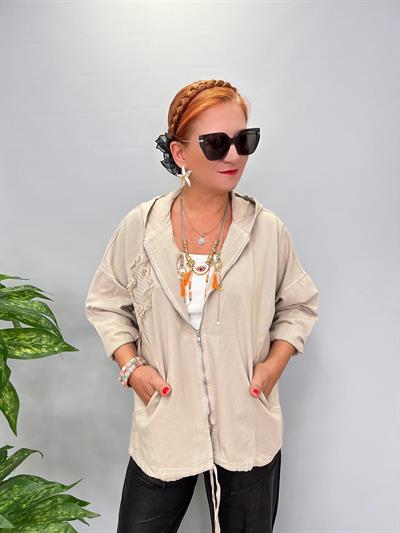 3655 Gabardin Mevsimlik Ceket Taş