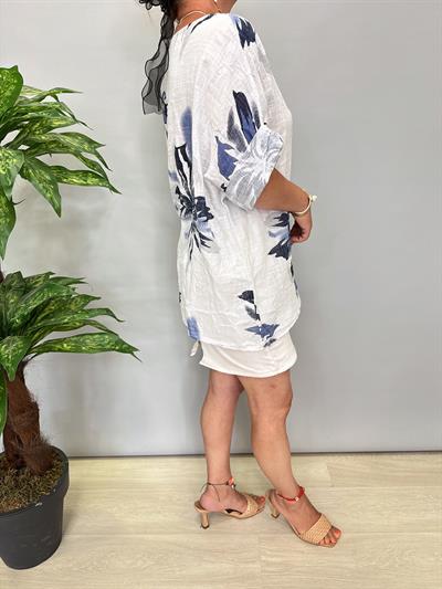 3838 Pamuklu Bluz Beyaz