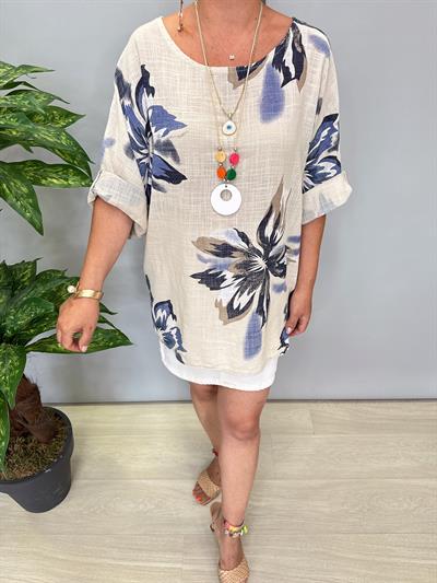 3838 Pamuklu Bluz Taş