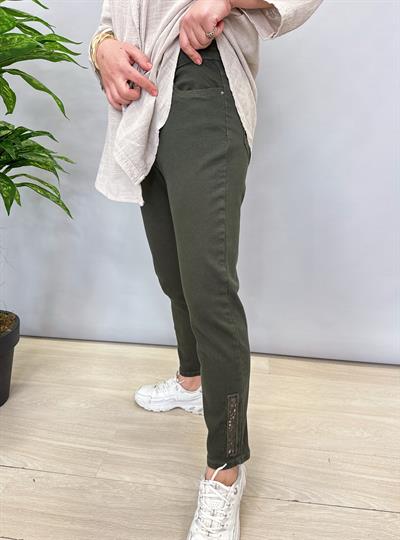 4002/2959 PAÇA  DETAY  LİKRALI YUMUŞAK JEAN HAKİ YEŞİL