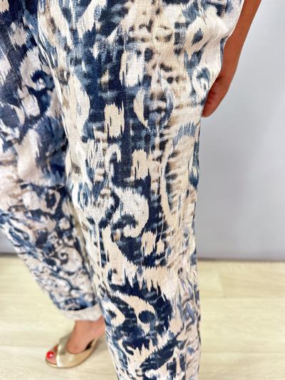 RSM 4007 Italyan Keten Pantolon Beyaz