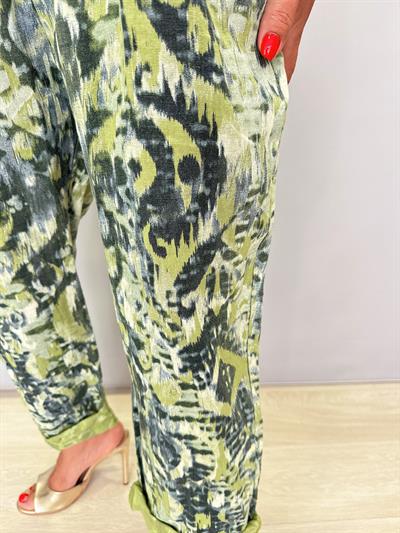 RSM 4007 Italyan Keten Pantolon Yeşil