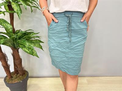 4040 Italyan Likralı Etek Mint